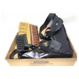 Lot: assorted holsters and cartridge belts,