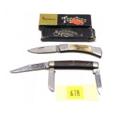 Lot, 2 Browning folding knives includes: