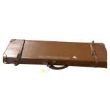 Abercrombie & Fitch fitted leather shotgun case,