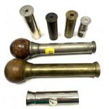 Lot, vintage Parker Bros. shell casing marked 10,