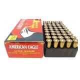 Box of American Eagle .44 REM Mag cartridges, 50