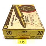 Box of .257 Weatherby Mag 117-grain SP Weatherby