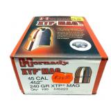 Box Hornady .45 Cal. 240-grain bullets, 100 pcs.