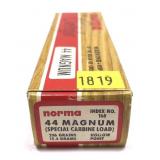 Box of .44 Mag (Special Carbine Load) 236-grain