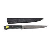 Custom handmade Damascus blade knife with