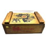Wooden Hornady dovetailed ammo box: