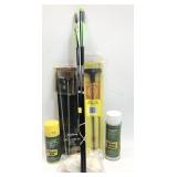 Lot: assorted gun cleaning supplies and 3-