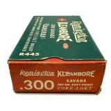 Box of .300 Savage 180-grain SP Remington
