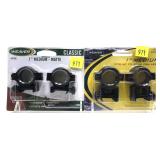 Lot, Weaver Classic 1" Medium scope rings and