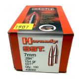 Box of 7mm .284" 154-grain Hornady SST bullets,