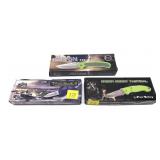 Lot, 3 assorted Frost Cutlery folding knives,