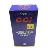 Box of 1,000 large rifle primers, CCI No. 200,
