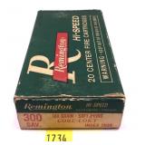 Box of .300 Sav. 180-grain SP Remington
