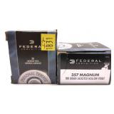 x2- Boxes of .357 Magnum 180-grain JHP Federal