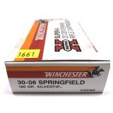 Box of .30-06 Sprg. 180-grain silvertip