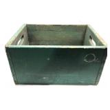 Wooden crate: 16 1/4" L x 11" W x 8 3/4" H