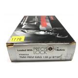 Box of 7mm REM Mag 139-grain BTSP PMC