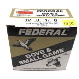 Box of 12 Ga. 2.75" No. 8 Federal dove & small