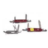 Lot, assorted Swiss-Army style knives includes