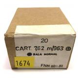 Box of 7.62x51mm M/963 Bala Normal FNM
