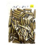 Bag of .243 brass marked 75