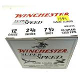 Box of 12 Ga. 2.75" No. 7 1/2 Winchester game