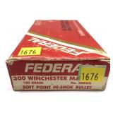 Box of .300 WIN. Mag. 180-grain SP Federal