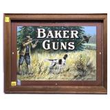 Framed Baker Guns print, frame size: 13" x 17"