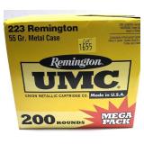 Mega Pack of .223 REM 55-grain MC-Remington UMC