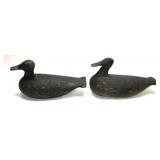 Lot, 2 early wooden carved decoys