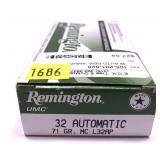 Box of .32 Auto 71-grain MC Remington