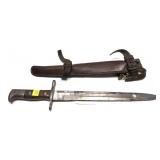 US 1903 bayonet with leather scabbard