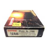19 Rds. of 7.62 Russ 180-grain SP Alaska Norma