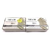 x2- Boxes of 7.62x39mm 123-grain FMJ