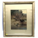 Framed Lynn Bogue Hunt print, signed and dated