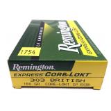 Box of .303 British 180-grain Core-Lokt SP