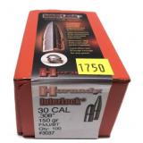 Box of .30 Cal. (.308") 150-grain FMJ/BT