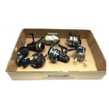 Lot, 5 assorted reels and extra spools