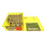 Remington .22 LR hollow point cartridges, over