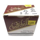 Box of 20 Ga. 2.75" No. 8 Churchill game loads,