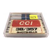 Box of .38/.357 Mag. CCI #9 shot shells, 10 Rds.