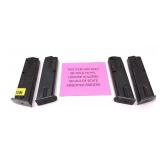 *NOT NYS Compliant - Lot: 4- 9mm 15 round steel