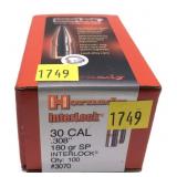 Box of .30 Cal. (.308") 180-grain SP Interlock