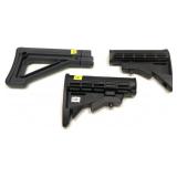 Lot, 3 assorted AR butt stocks, 1-Magpul