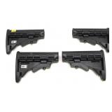Lot, 4 assorted AR butt stocks marked AR-1,