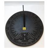 Cast Iron Sun Dial "Grow Old Along with me The