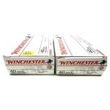 x2- Boxes of .40 S & W 180-grain FMJ Winchester