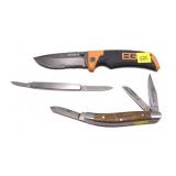 Lot, 3 assorted folding knives includes: