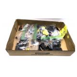 Lot, assorted gun parts includes scope rings,