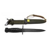 US M4 knife/bayonet with US M8A1 scabbard
